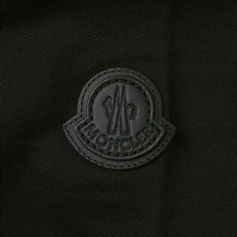 MONCLER MONCLER＜モンクレール＞ レザーパッチロゴ入りTシャツ BLACK