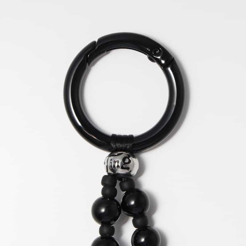 STRING TING STRING TING ＜ストリング ティング＞ バッグチャーム “Big Love Obsidian“ BLACK