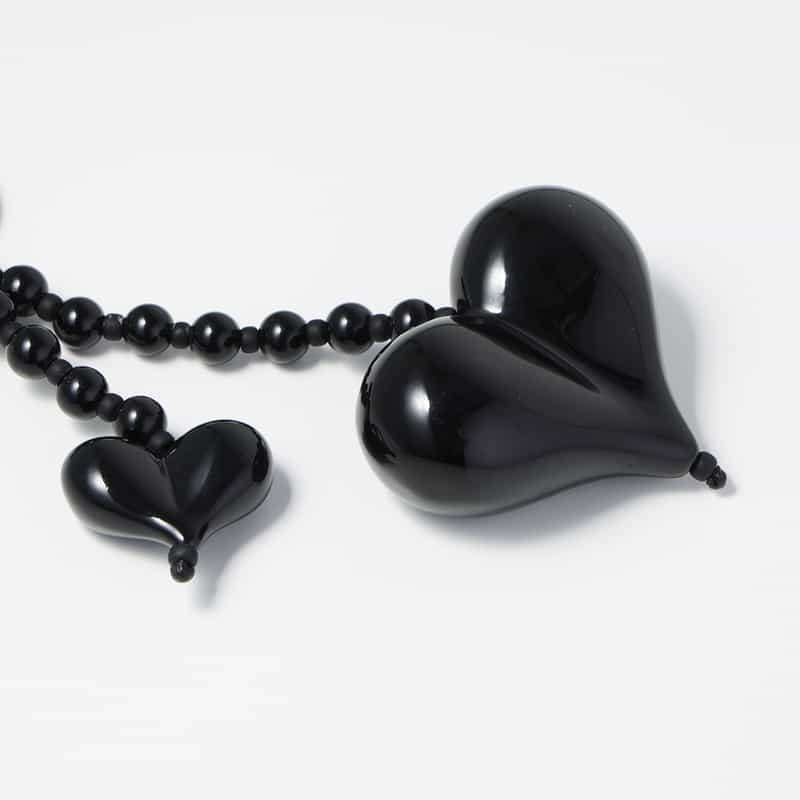 STRING TING STRING TING ＜ストリング ティング＞ バッグチャーム “Big Love Obsidian“ BLACK