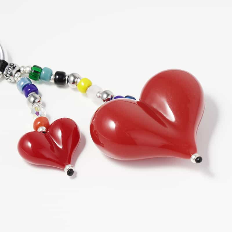 STRING TING STRING TING ＜ストリング ティング＞ バッグチャーム “Big Love“ RED