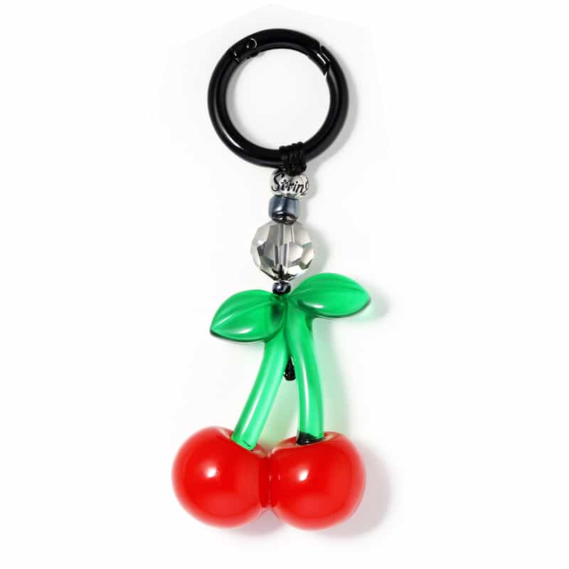 STRING TING STRING TING ＜ストリング ティング＞ バッグチャーム “Cherry Drop“ RED