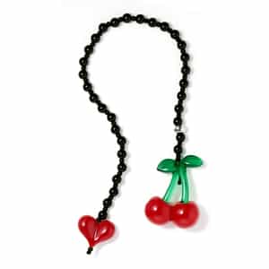 STRING TING ＜ストリング ティング＞ バッグチャーム “Cherry Drop Obsidian“