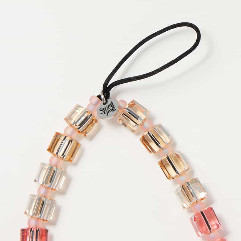 STRING TING STRING TING ＜ストリング ティング＞ フォンストラップ “Rosewater Drip“ MULTI COLOR