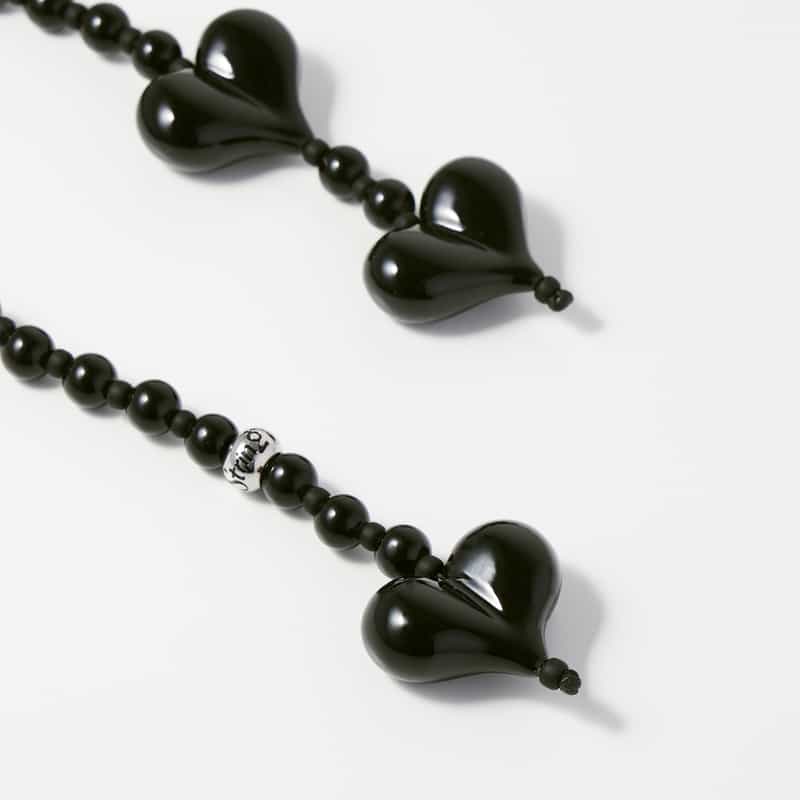 STRING TING STRING TING ＜ストリング ティング＞ バッグチャーム “The Obsidian“ BLACK