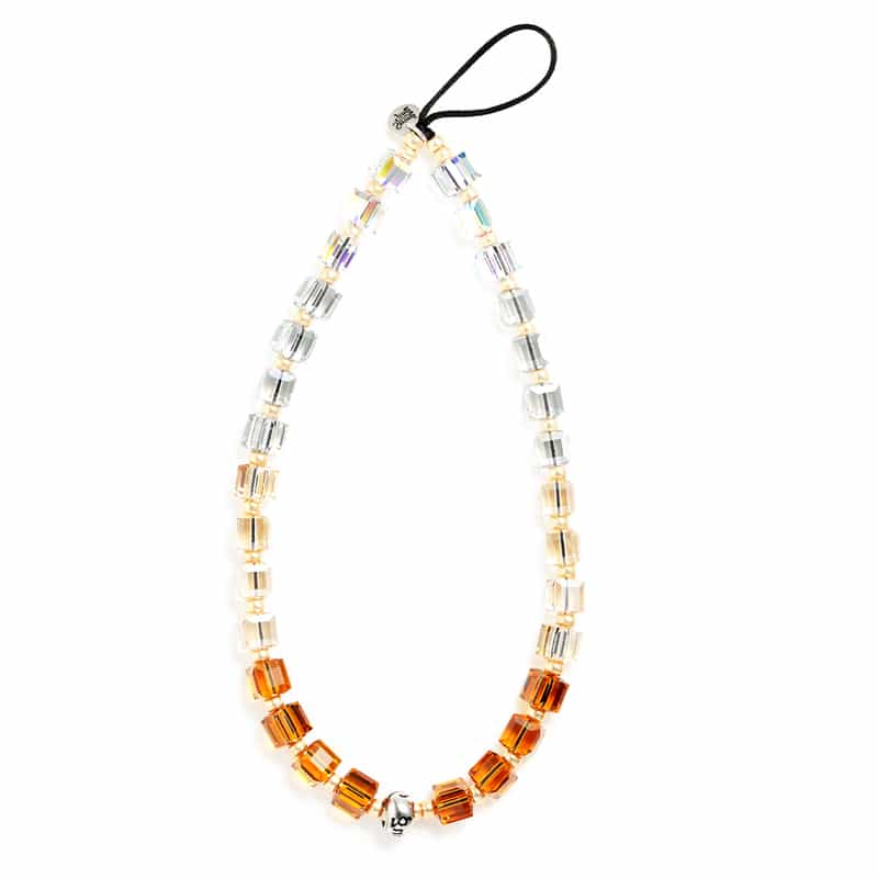 STRING TING STRING TING ＜ストリング ティング＞ フォンストラップ “PeachIceTea Crystal“ MULTI COLOR