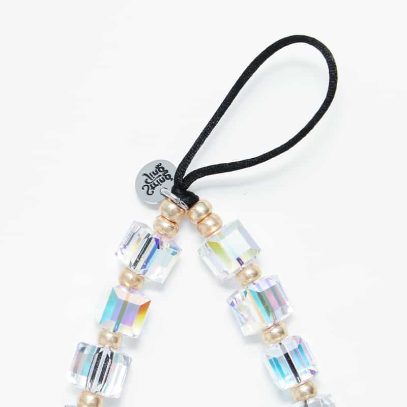 STRING TING STRING TING ＜ストリング ティング＞ フォンストラップ “PeachIceTea Crystal“ MULTI COLOR