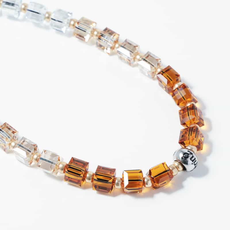 STRING TING STRING TING ＜ストリング ティング＞ フォンストラップ “PeachIceTea Crystal“ MULTI COLOR