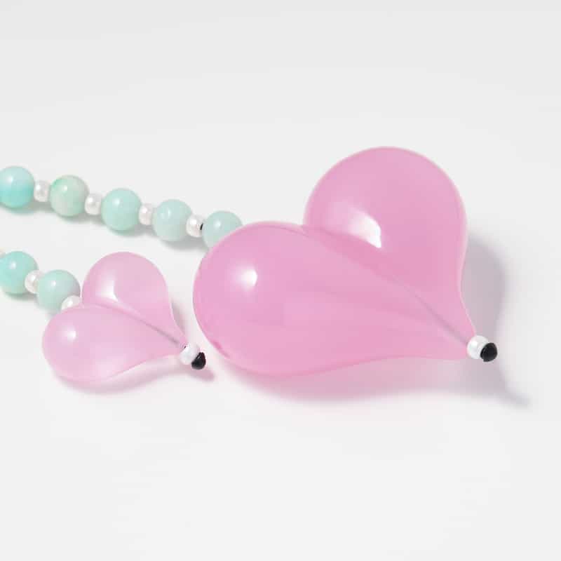 STRING TING STRING TING ＜ストリング ティング＞ バッグチャーム “Love Chakra Amazonite“ PINK