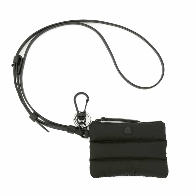 MONCLER MONCLER＜モンクレール＞ ショルダーストラップ付きカードケース BLACK