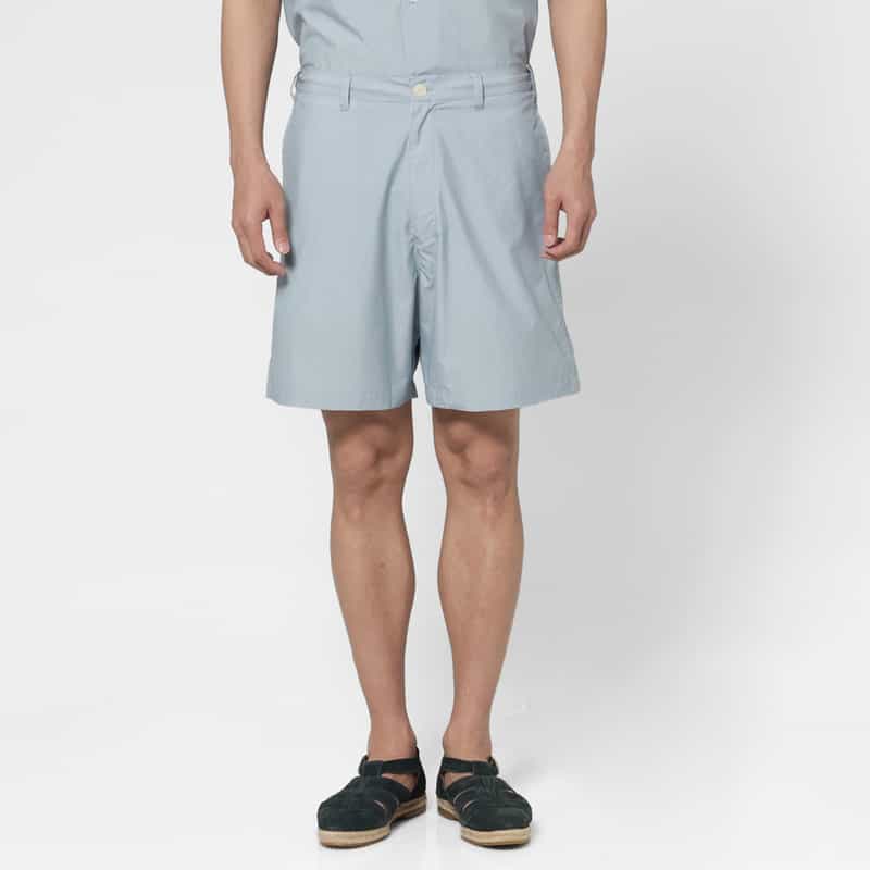 BARNEYS NEW YORK セットアップ ストライプ柄ショーツ BLUE