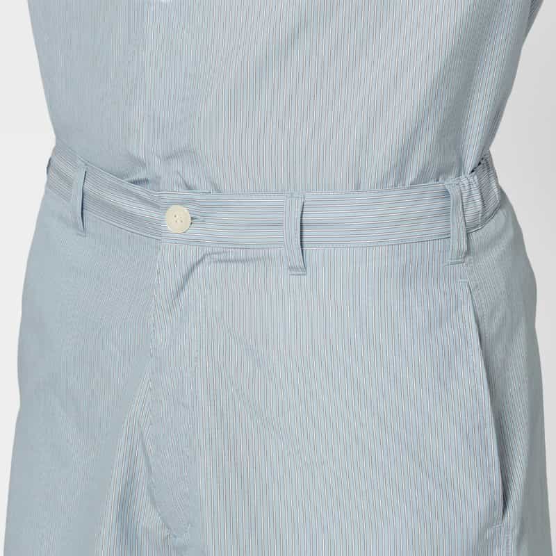 BARNEYS NEW YORK セットアップ ストライプ柄ショーツ BLUE