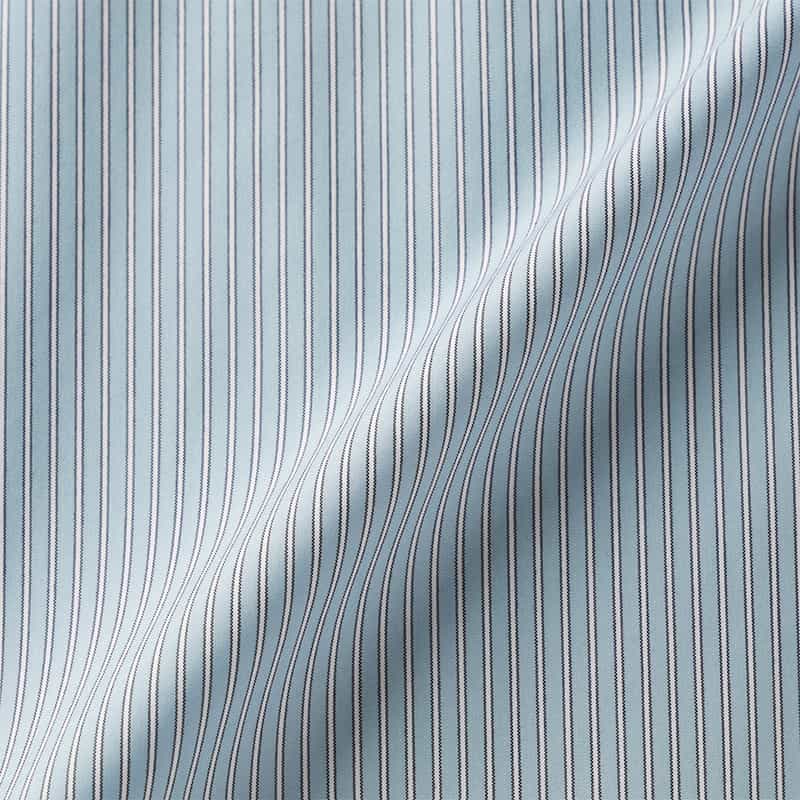 BARNEYS NEW YORK セットアップ ストライプ柄オープンカラーシャツ BLUE