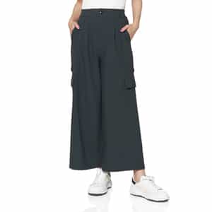 ウォッシャブル サイドポケット付き ワイドパンツ