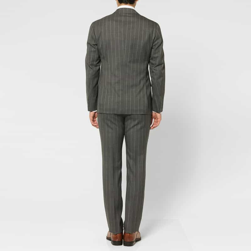 BARNEYS NEW YORK ストライプ柄スーツ"MADISON" GRAY