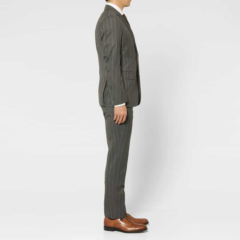 BARNEYS NEW YORK ストライプ柄スーツ"MADISON" GRAY