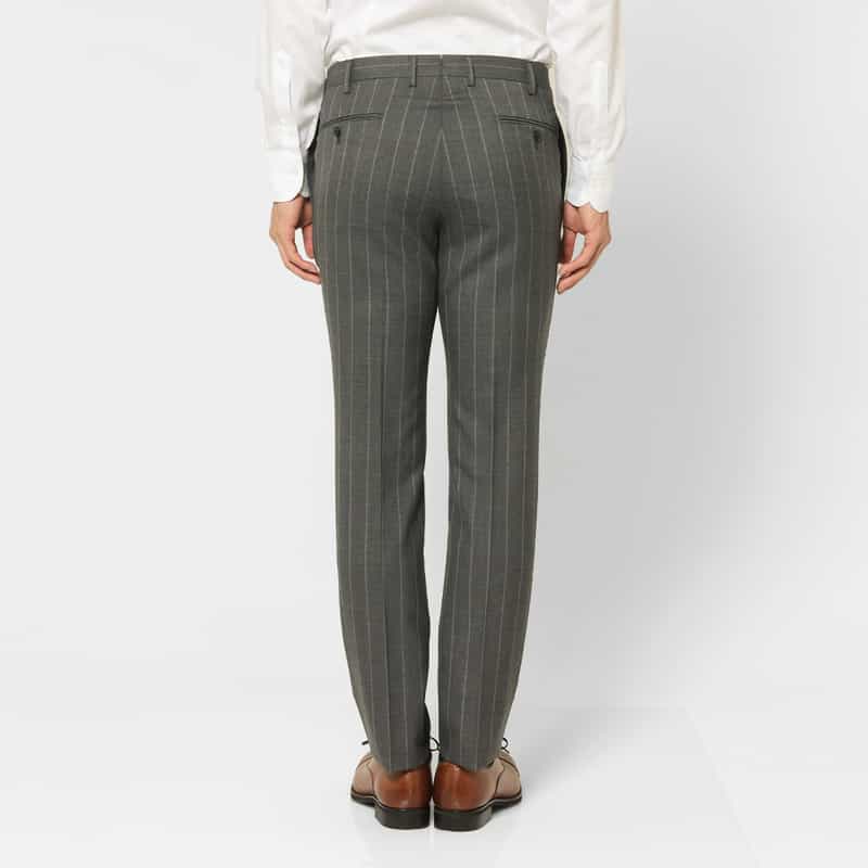 BARNEYS NEW YORK ストライプ柄スーツ"MADISON" GRAY