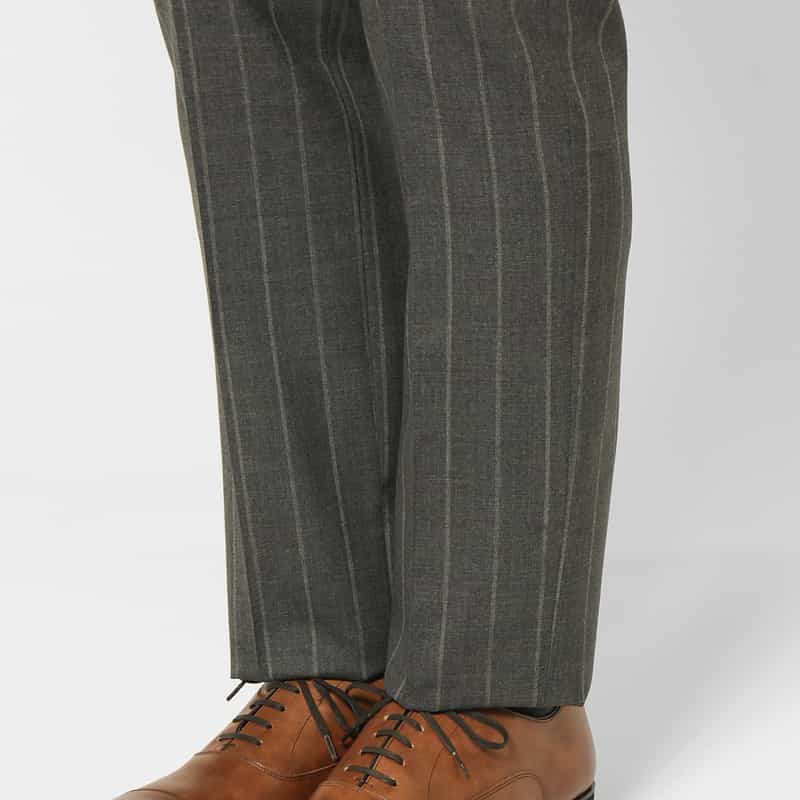 BARNEYS NEW YORK ストライプ柄スーツ"MADISON" GRAY