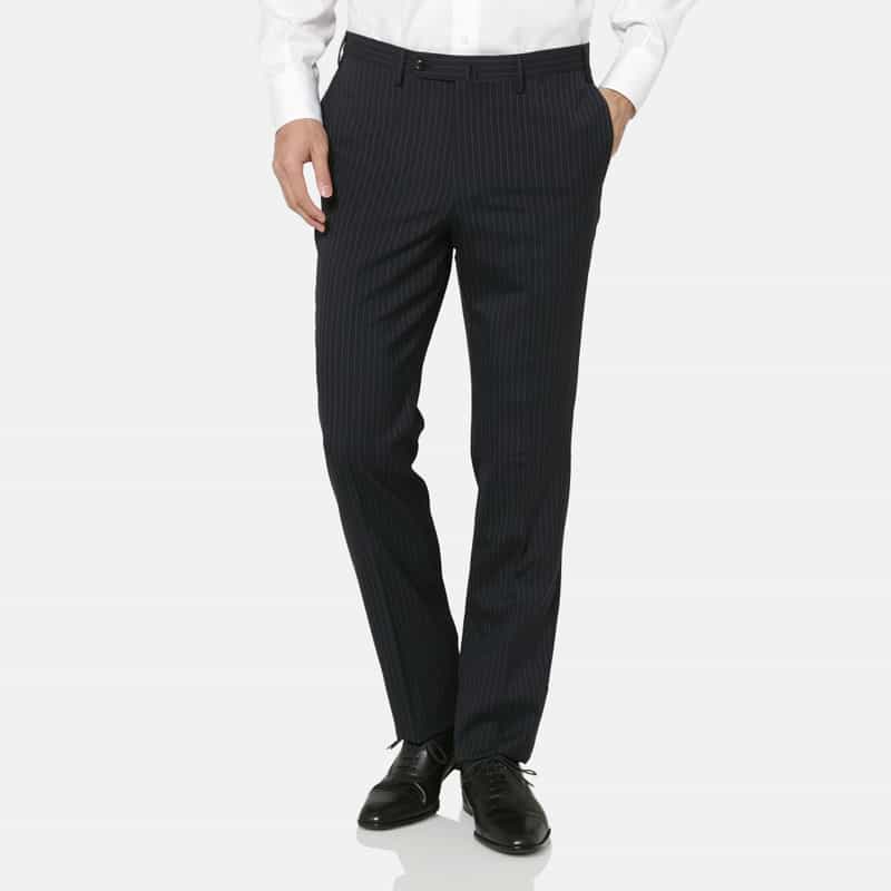 BARNEYS NEW YORK ストライプ柄スーツ"MADISON" NAVY