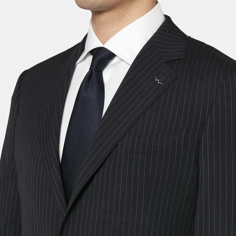 BARNEYS NEW YORK ストライプ柄スーツ"MADISON" NAVY