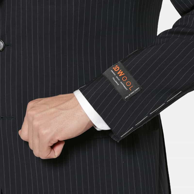 BARNEYS NEW YORK ストライプ柄スーツ"MADISON" NAVY