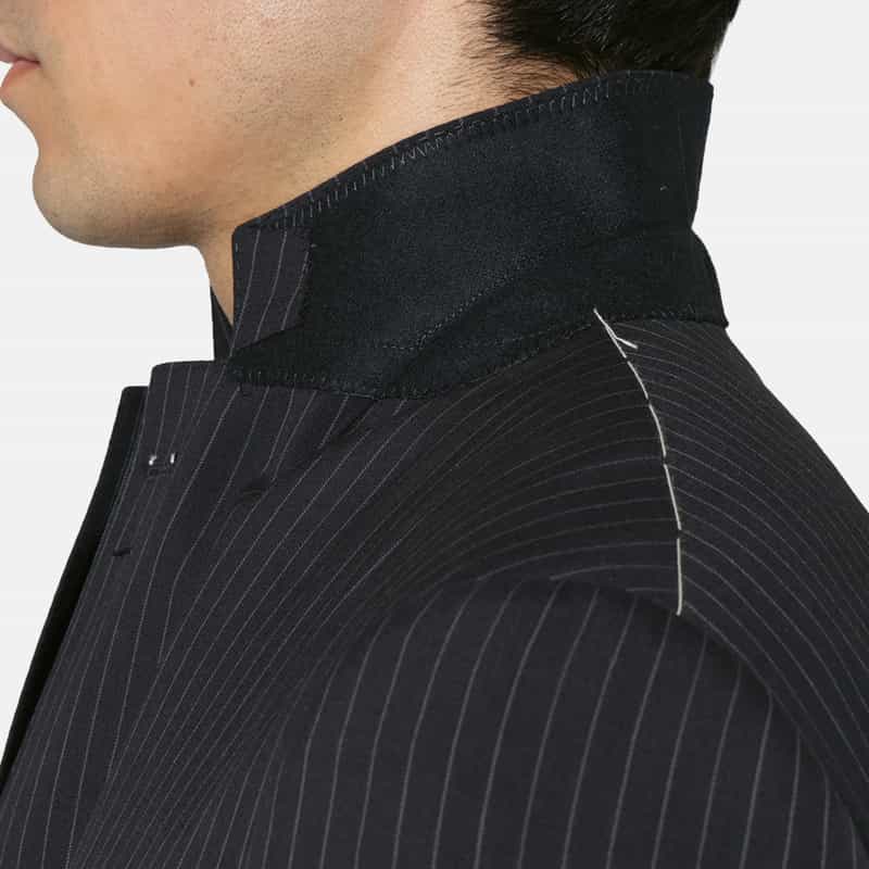 BARNEYS NEW YORK ストライプ柄スーツ"MADISON" NAVY