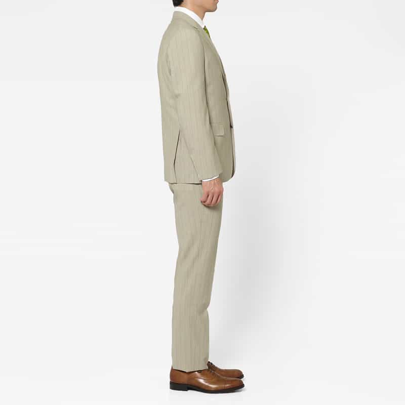 BARNEYS NEW YORK ストライプ柄スーツ"MADISON" BEIGE