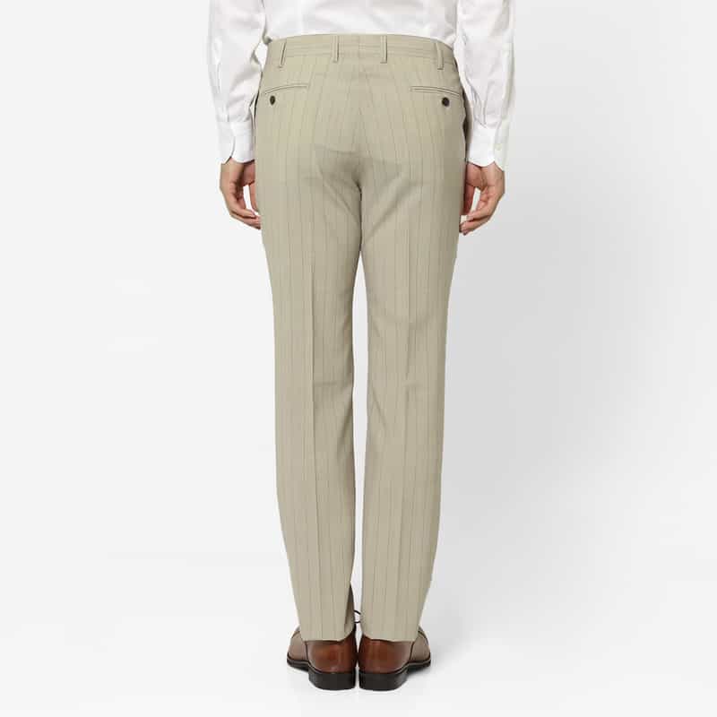 BARNEYS NEW YORK ストライプ柄スーツ"MADISON" BEIGE