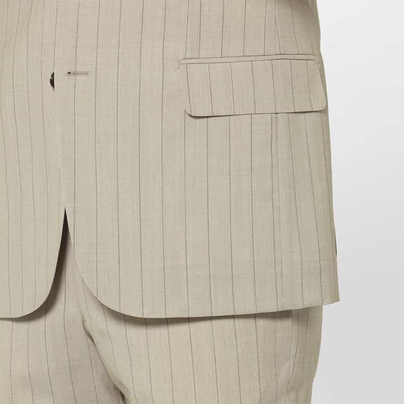 BARNEYS NEW YORK ストライプ柄スーツ"MADISON" BEIGE