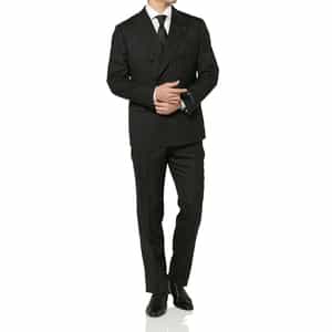 チョークストライプ柄ダブルブレストスーツ"MADISON"