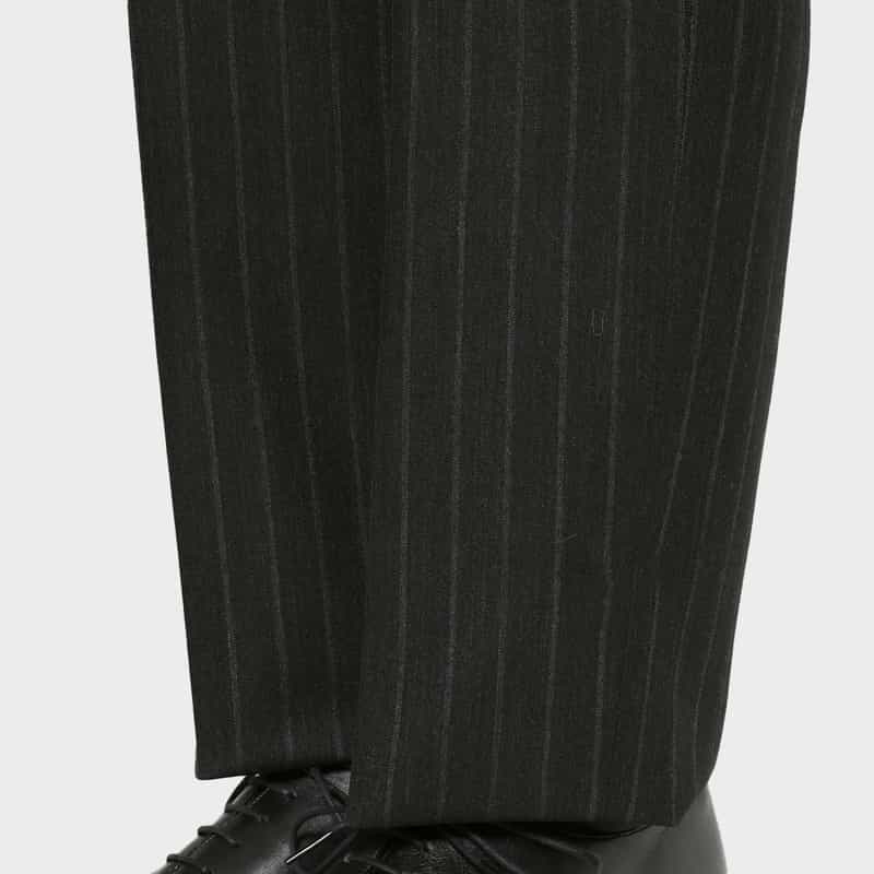 BARNEYS NEW YORK チョークストライプ柄ダブルブレストスーツ"MADISON" BLACK