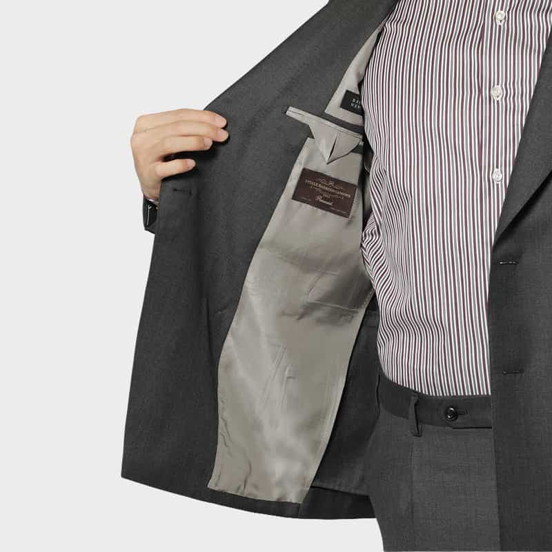 BARNEYS NEW YORK ダブルブレストスーツ"BROOKLYN" LIGHT GRAY