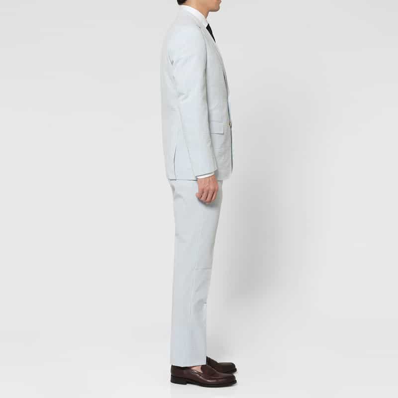 BARNEYS NEW YORK シアサッカー素材スーツ"MADISON" LIGHT BLUE