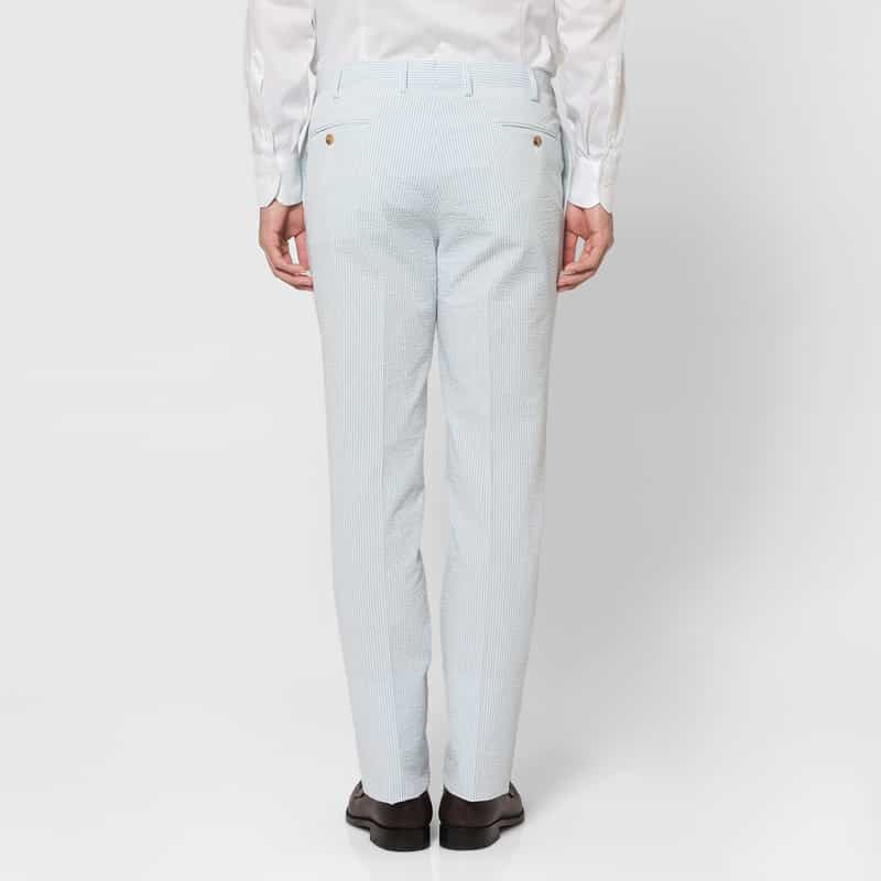 BARNEYS NEW YORK シアサッカー素材スーツ"MADISON" LIGHT BLUE