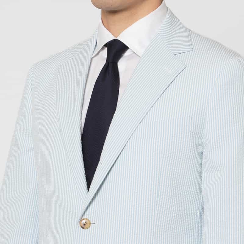 BARNEYS NEW YORK シアサッカー素材スーツ"MADISON" LIGHT BLUE