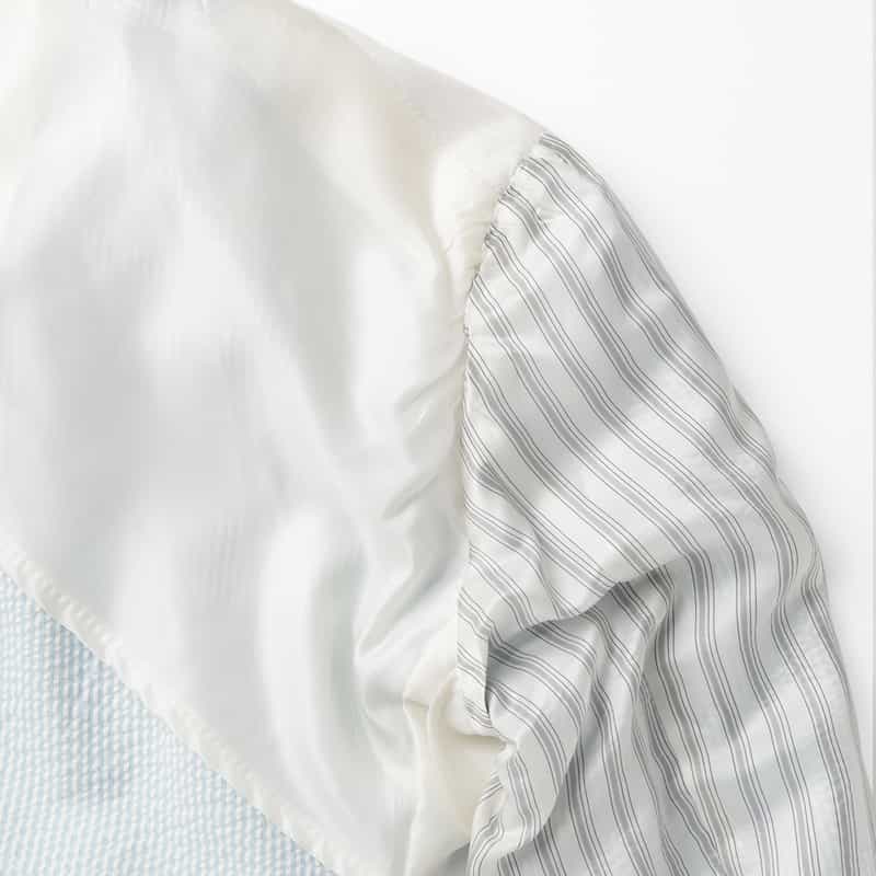 BARNEYS NEW YORK シアサッカー素材スーツ"MADISON" LIGHT BLUE