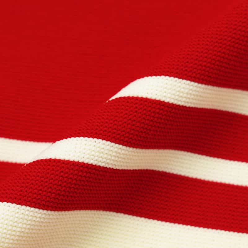 BARNEYS NEW YORK ウォッシャブル ラッフルスリーブニットドレス RED