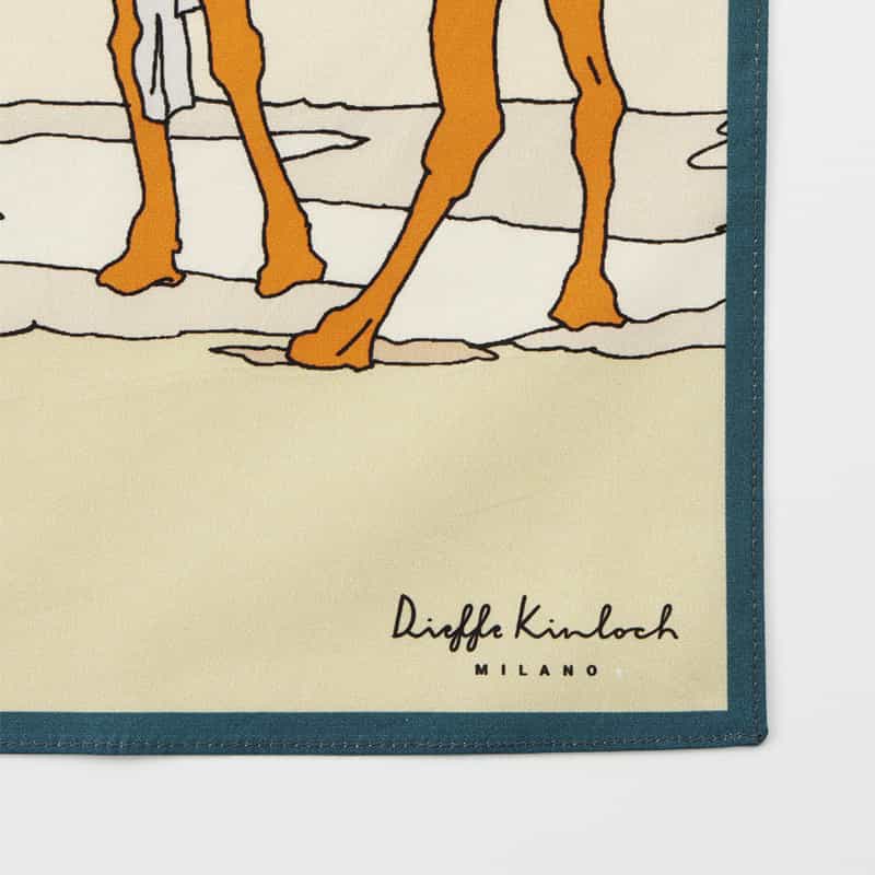 DIEFFE KINLOCH DIEFFE KINLOCH＜ディエッフェ キンロック＞ ハンカチ BEIGE