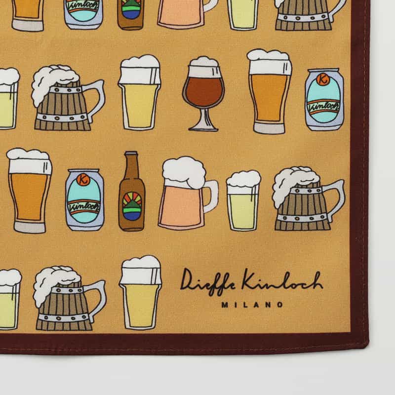 DIEFFE KINLOCH DIEFFE KINLOCH＜ディエッフェ キンロック＞ ハンカチ BEIGE