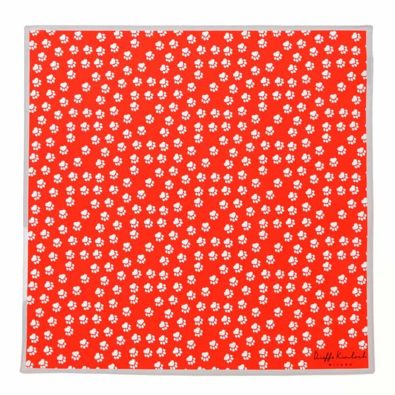 DIEFFE KINLOCH DIEFFE KINLOCH＜ディエッフェ キンロック＞ ハンカチ RED