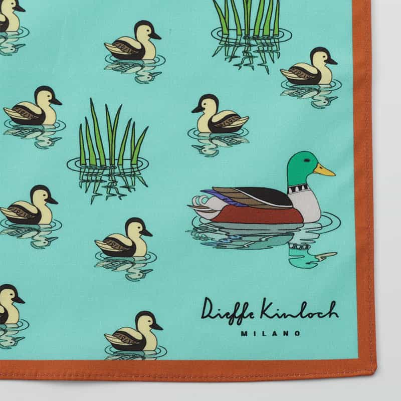 DIEFFE KINLOCH DIEFFE KINLOCH＜ディエッフェ キンロック＞ ハンカチ BLUE