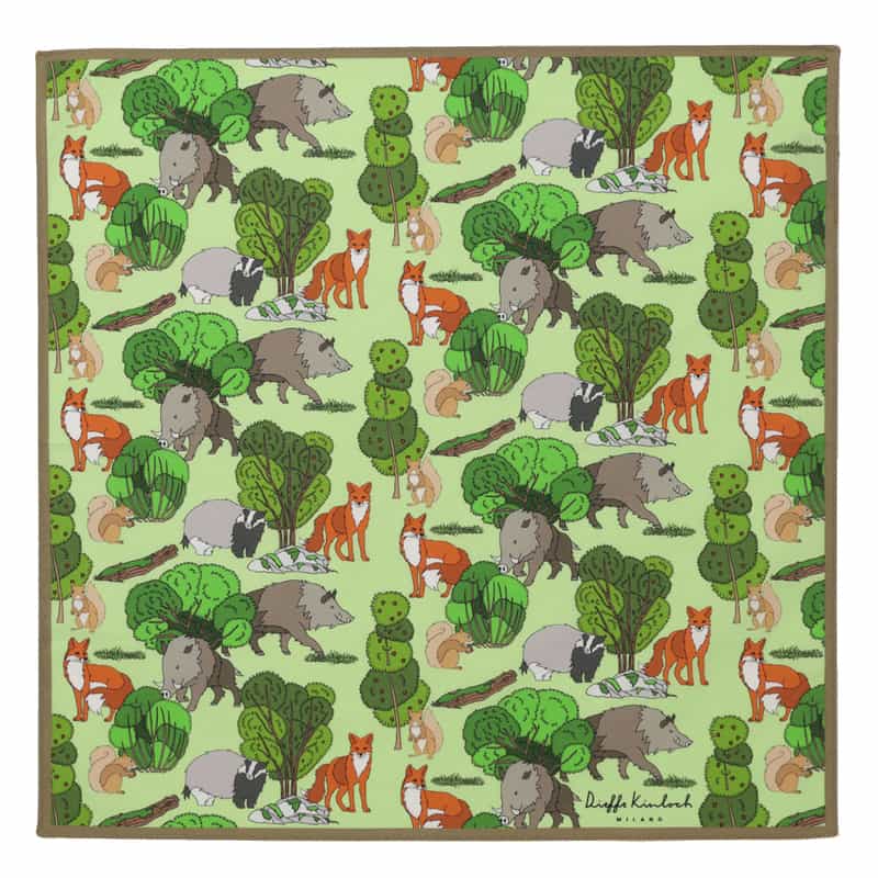 DIEFFE KINLOCH DIEFFE KINLOCH＜ディエッフェ キンロック＞ ハンカチ GREEN