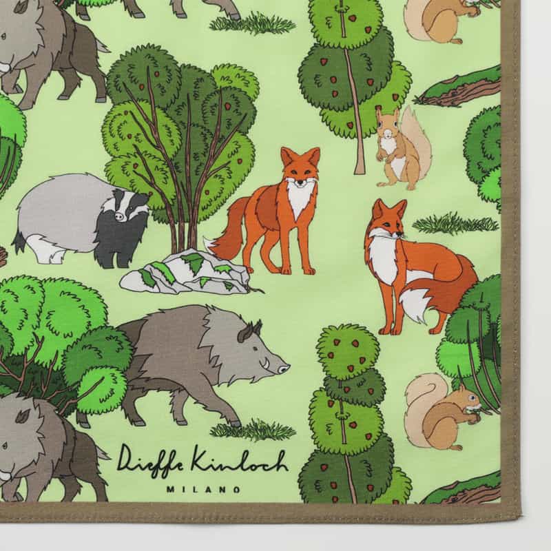 DIEFFE KINLOCH DIEFFE KINLOCH＜ディエッフェ キンロック＞ ハンカチ GREEN