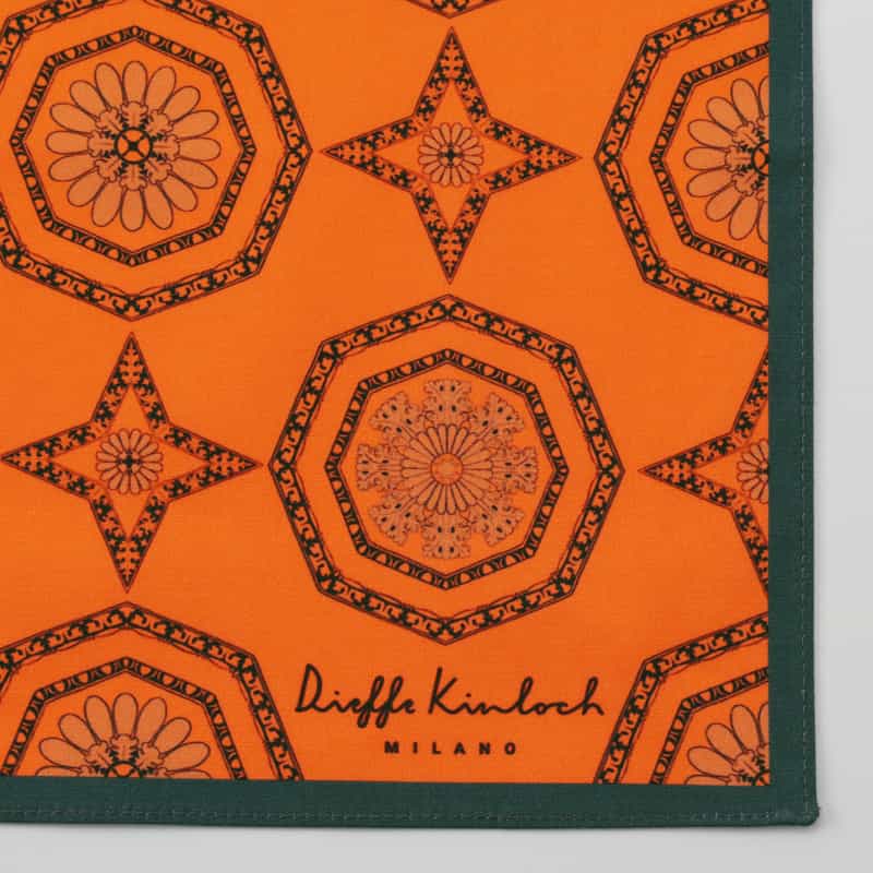 DIEFFE KINLOCH DIEFFE KINLOCH＜ディエッフェ キンロック＞ ハンカチ ORANGE