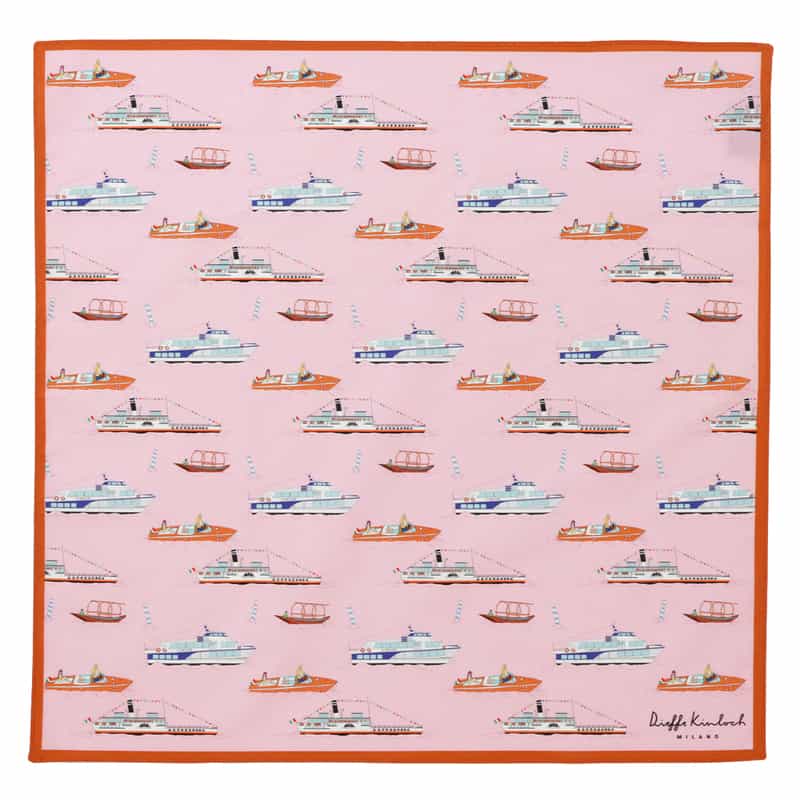 DIEFFE KINLOCH DIEFFE KINLOCH＜ディエッフェ キンロック＞ ハンカチ PINK