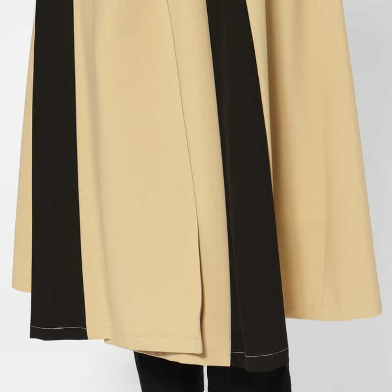 BARNEYS NEW YORK アシンメトリーデザイン ジレコート BEIGE