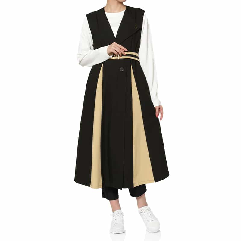 アシンメトリーデザイン ジレコート