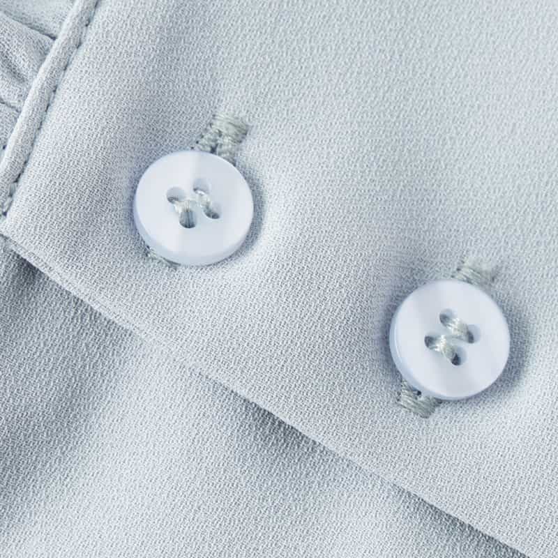 BARNEYS NEW YORK ウォッシャブル ボウタイデザイン 切替ニットドレス NAVY