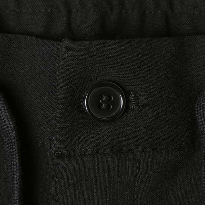 BARNEYS NEW YORK サイドライン入りイージーパンツ BLACK