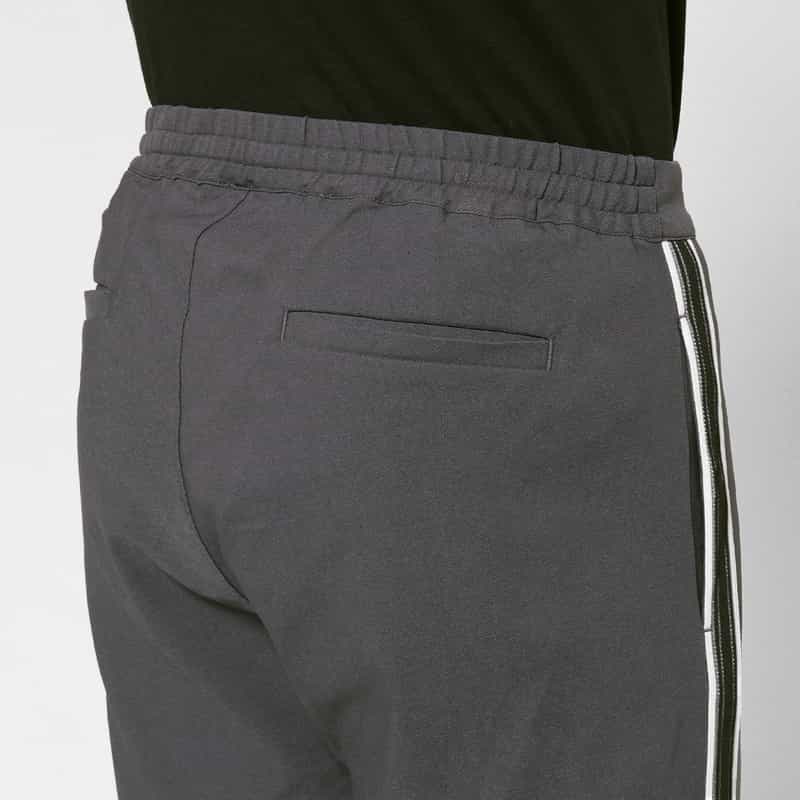 BARNEYS NEW YORK サイドライン入りイージーパンツ GRAY