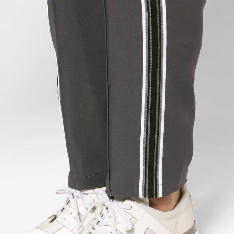 BARNEYS NEW YORK サイドライン入りイージーパンツ GRAY